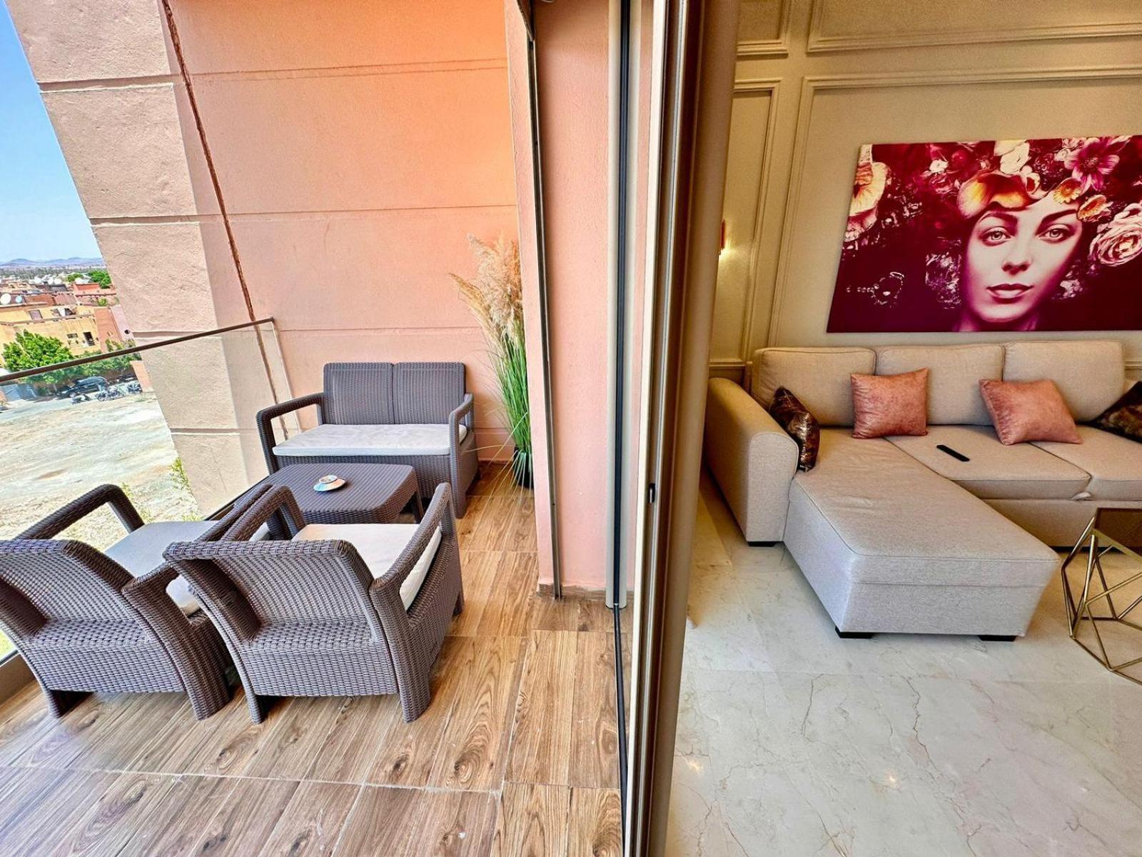 Appartement Luxueux Avec Piscine 10 Minutes Du Centre Ville Marrakesh Exterior photo